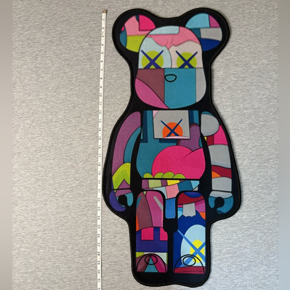 Bearbrick KAWS-style rug